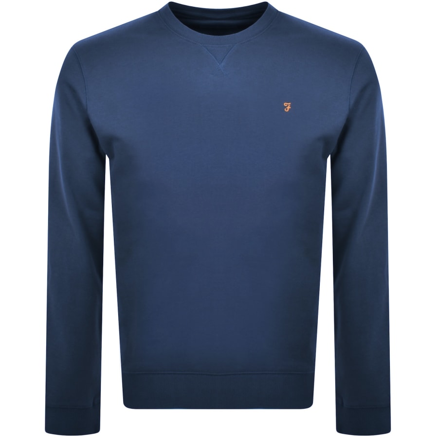 Farah Tim New Crew Sweatshirt Blue